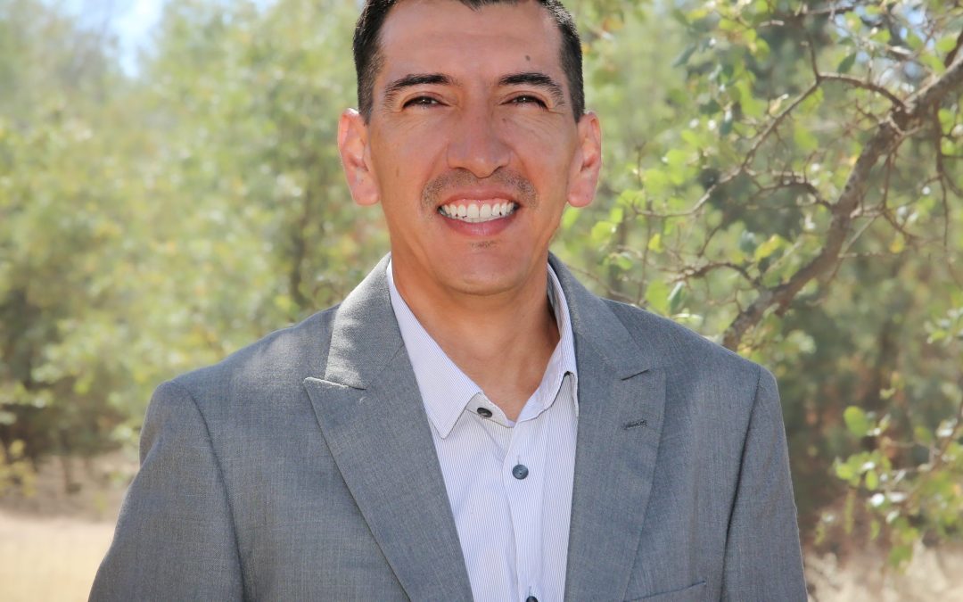 Smiling man in a forest