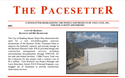 PACEsetter 2002: Reservoir, Sewer, and Water Improvements