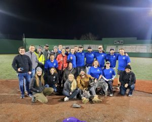 Group of people on the ball field