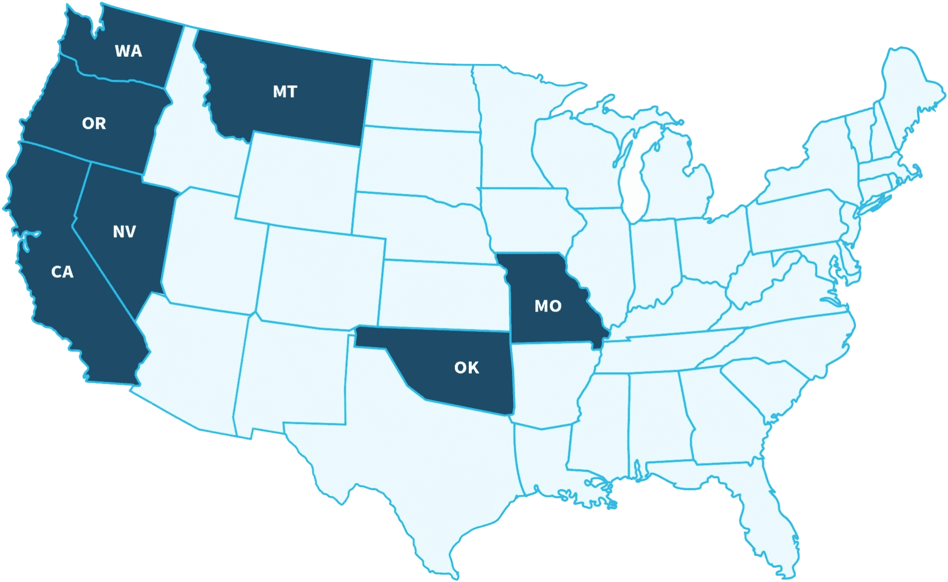 PACE Professional Registrations Map