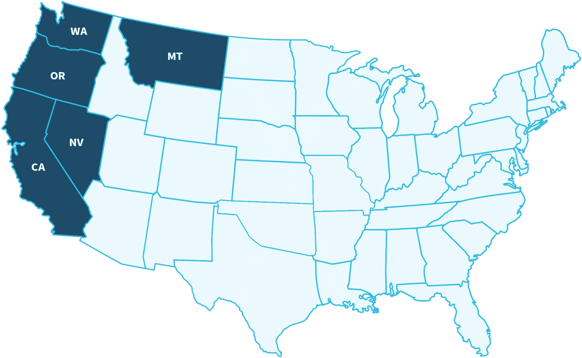 PACE Professional Registrations Map